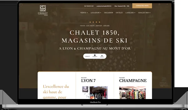 Réalisation WEBBBY — Chalet 1850